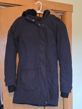 Athleta District Parka Primaloft Hooded Coat with Faux-Fur Trim